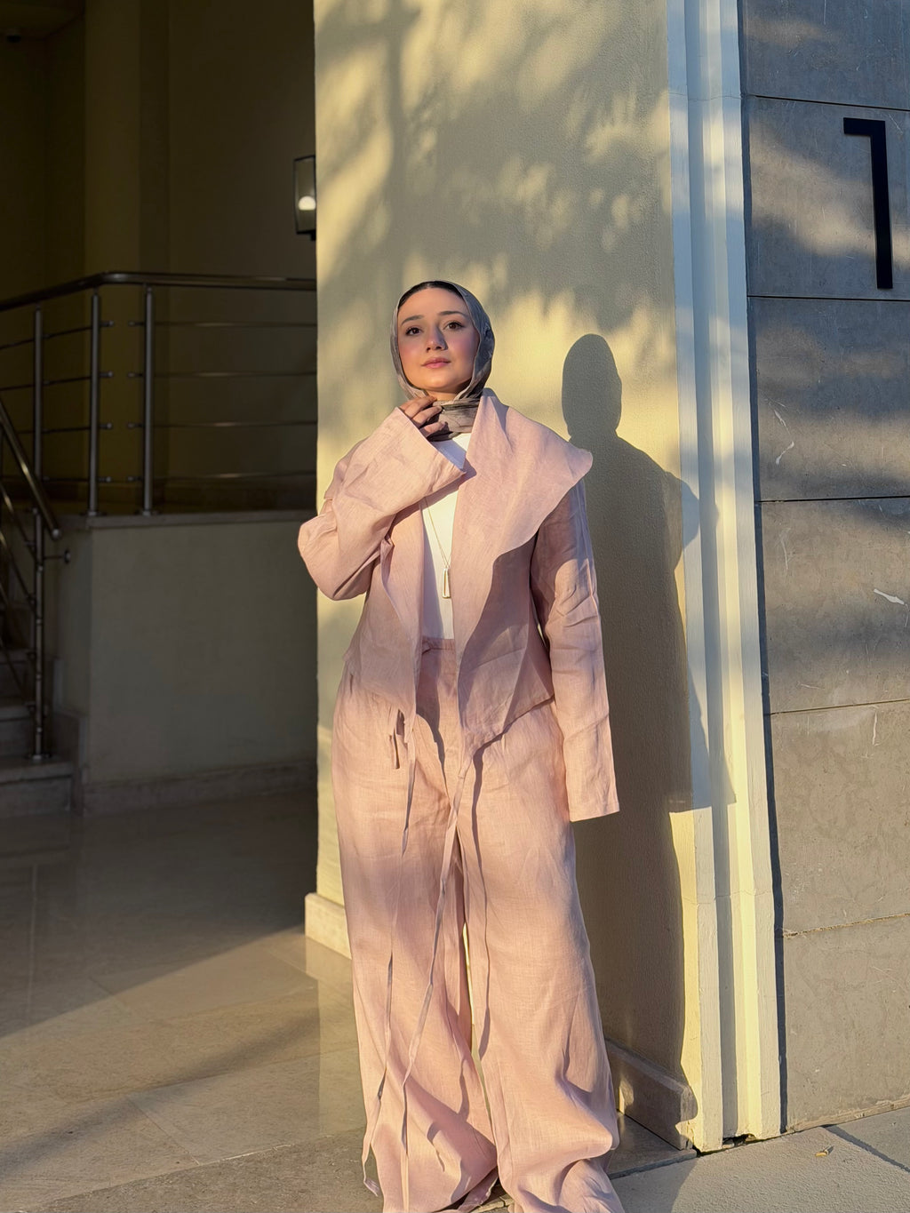 Pink blush pants