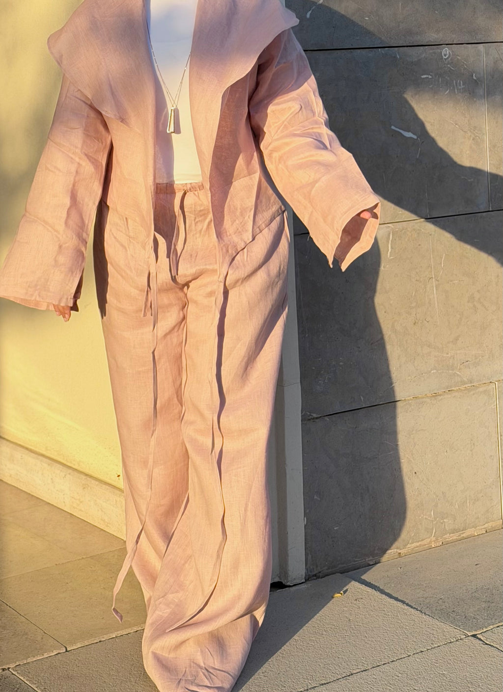 Pink blush pants