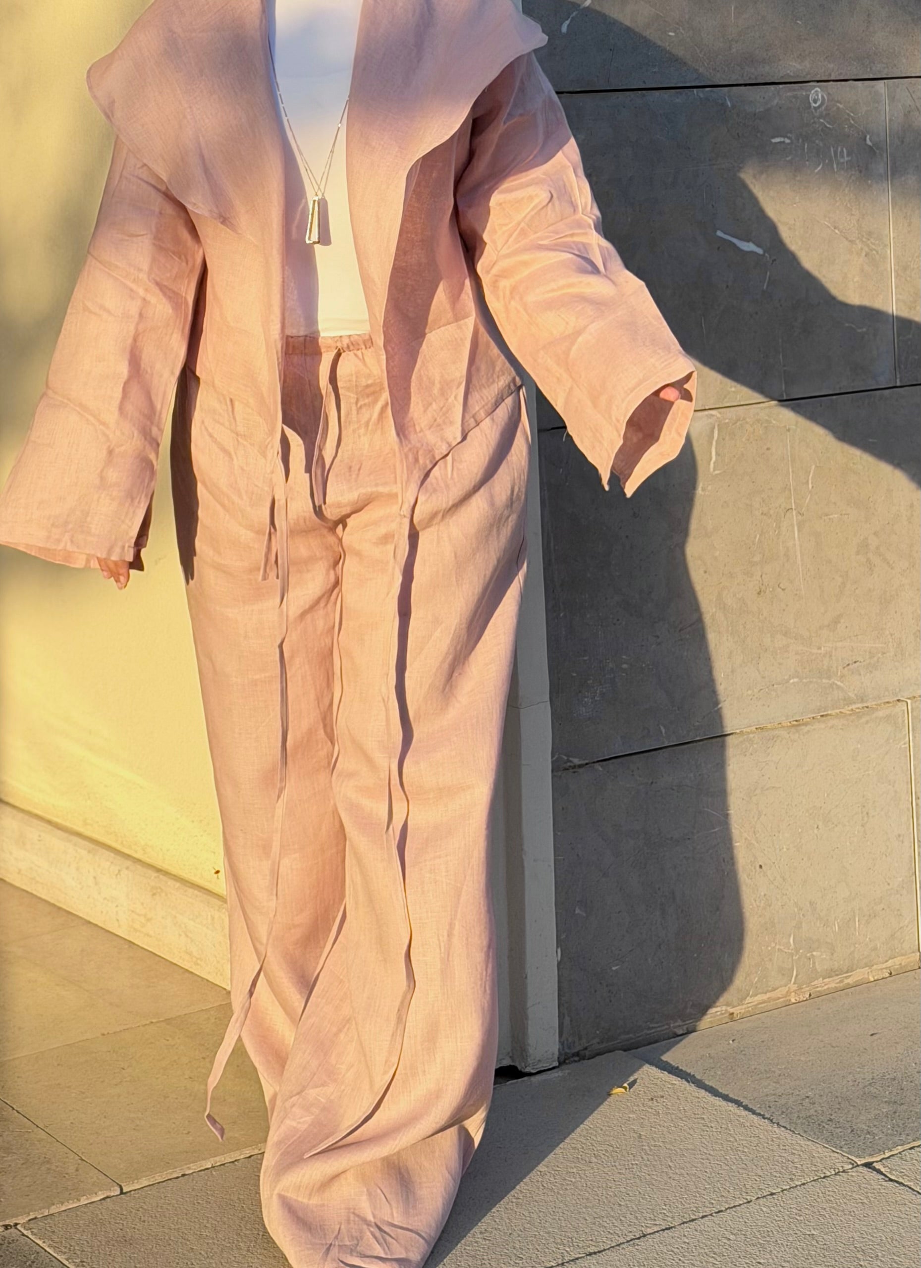 Pink blush pants