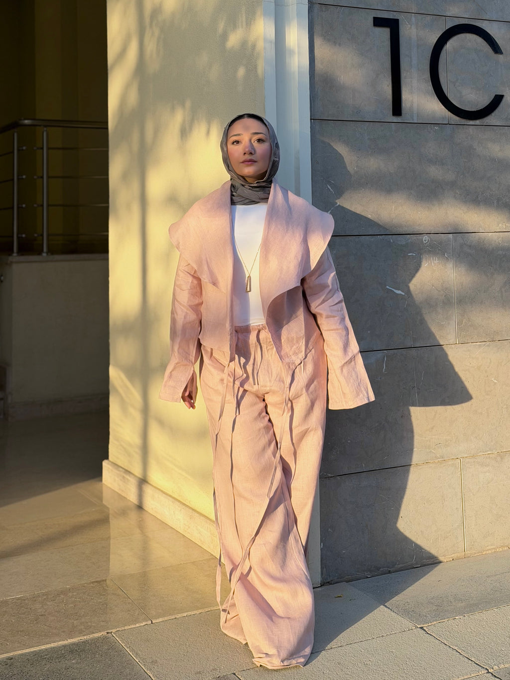 Pink blush pants