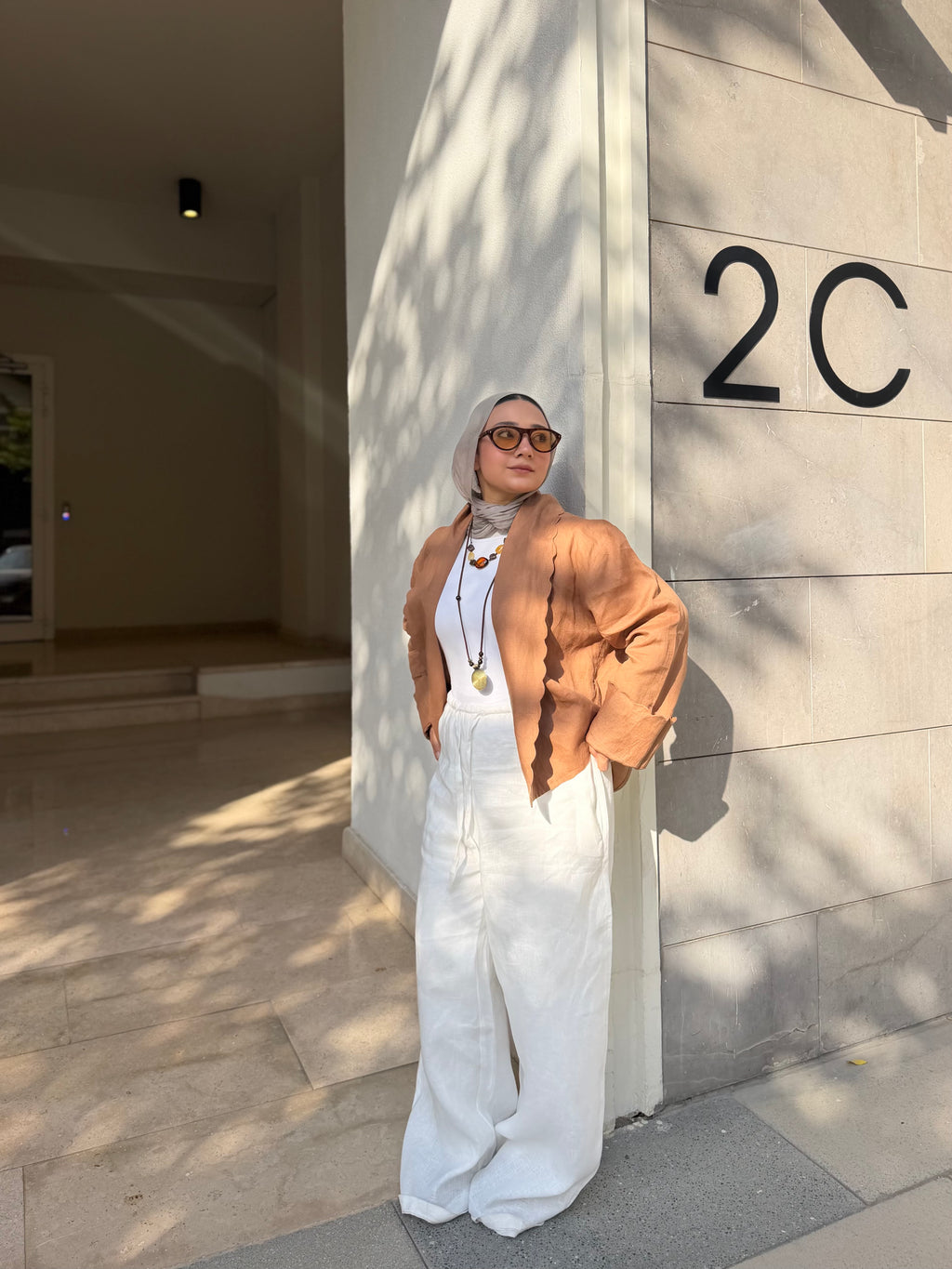 The Wave Blouse in hazel
