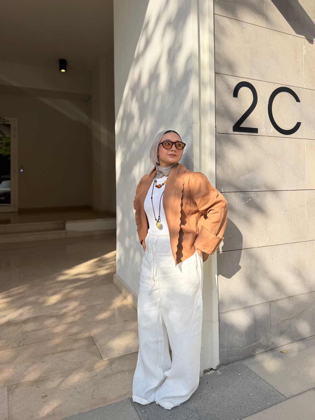 The Wave Blouse in hazel