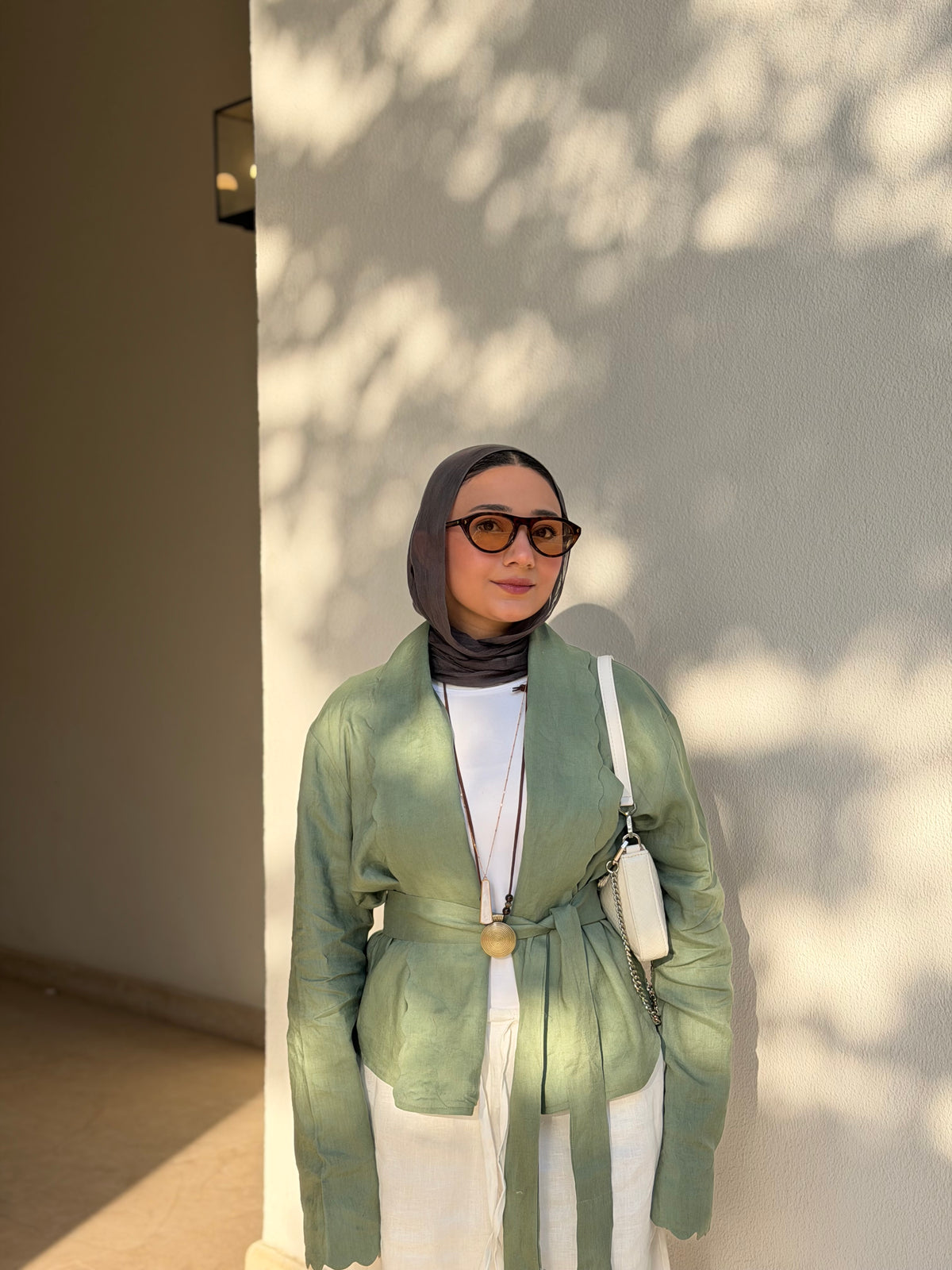 The Wave Blouse in mint green
