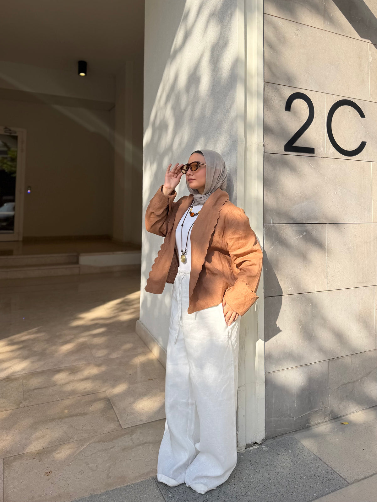 The Wave Blouse in hazel